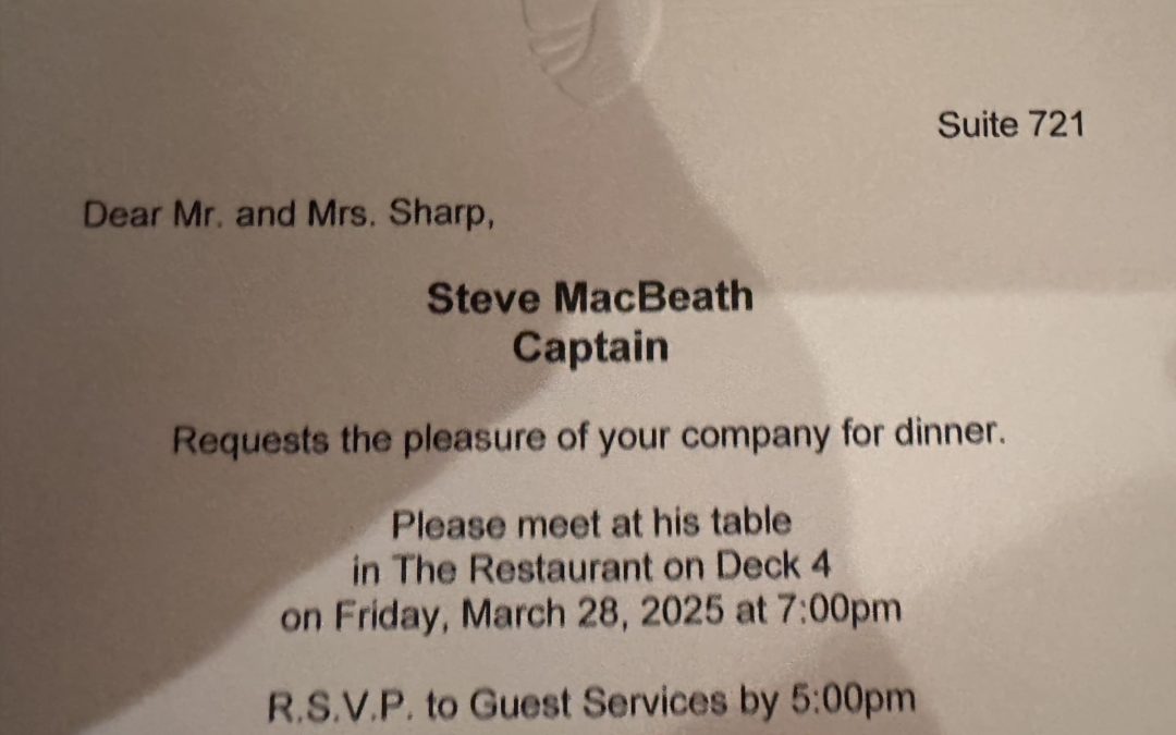Dining with the Captain